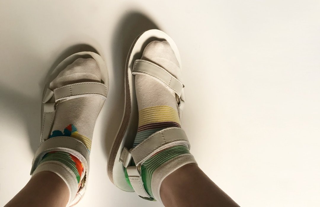 socks_blooming / irregular / socks / flower - 袜子 - 棉 白色