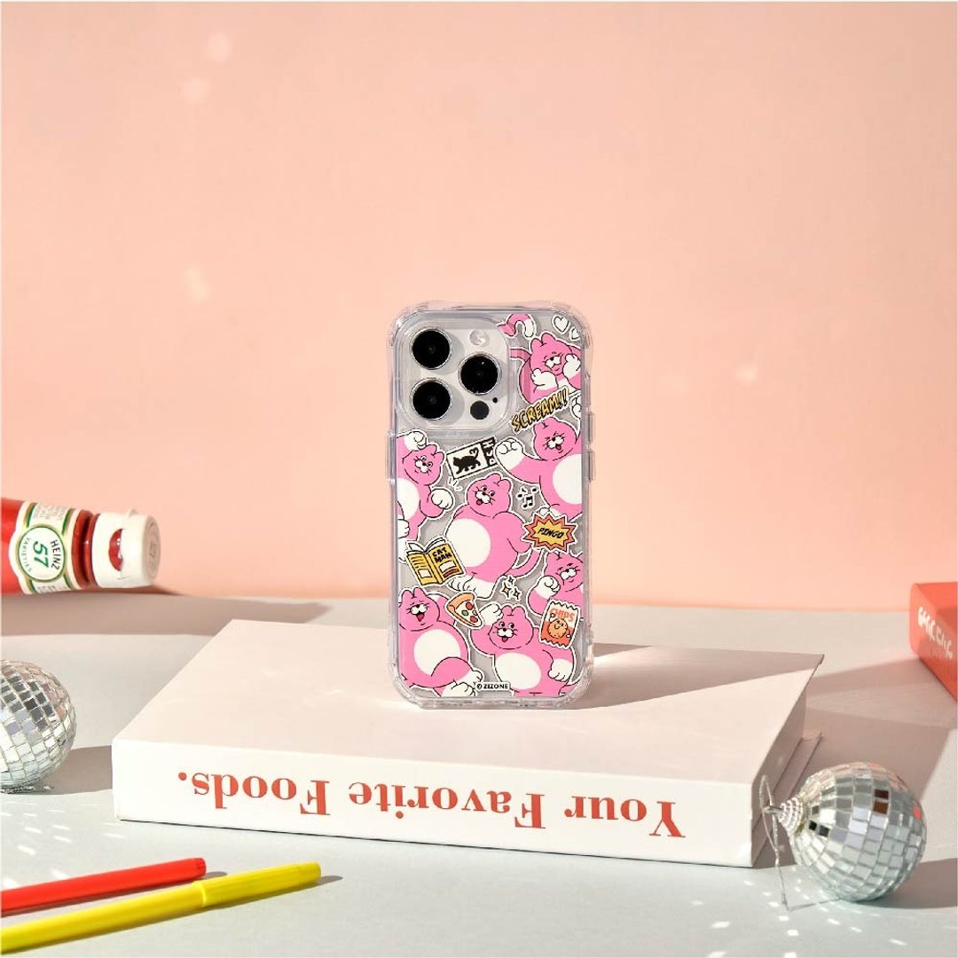 ZIZONE Pingo日常贴纸抗黄防摔MagSafe iPhone手机壳 - 手机壳/手机套 - 塑料 透明
