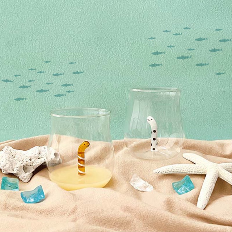 日本Decole 餐具 - 可爱花园鳗系列玻璃杯 - 茶具/茶杯 - 陶 