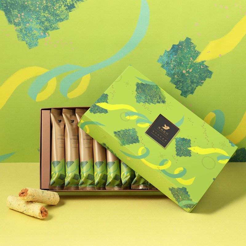 青鸟旅行 | 旅行盒 海苔肉松蛋卷 8入ㄧ盒 - 零食/点心 - 新鲜食材 多色