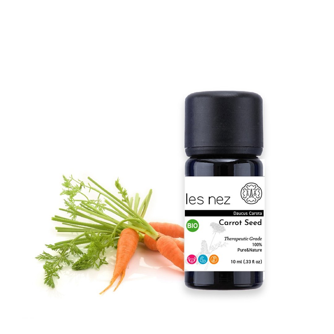 【Les nez 香鼻子】天然单方胡萝卜籽纯精油 10ML - 香薰/精油/线香 - 精油 黑色