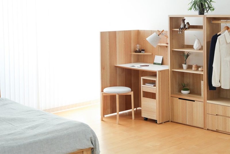 旭川家具 大雪木工 Parsonal 书桌 - 餐桌/书桌 - 木头 咖啡色