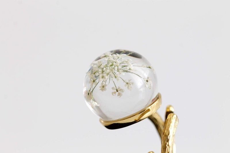 Ammi majus - Branch ring - 戒指 - 纸 金色