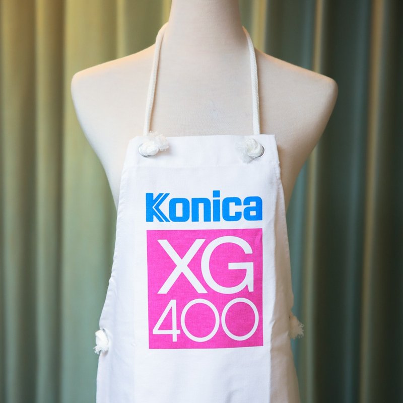 桑惠商号 日本昭和 KONICA 柯尼卡 XG400 广告围裙 全新库存 - 其他 - 棉．麻 白色