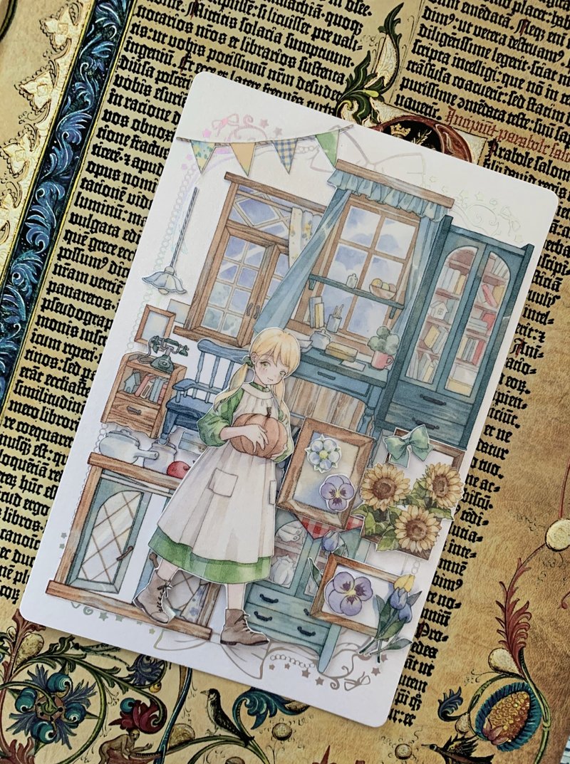 巴泽尔的春日屋 童話の小さな森 PET 和紙膠帶 台灣製 巨畫幅 - 纸胶带 - 其他材质 多色