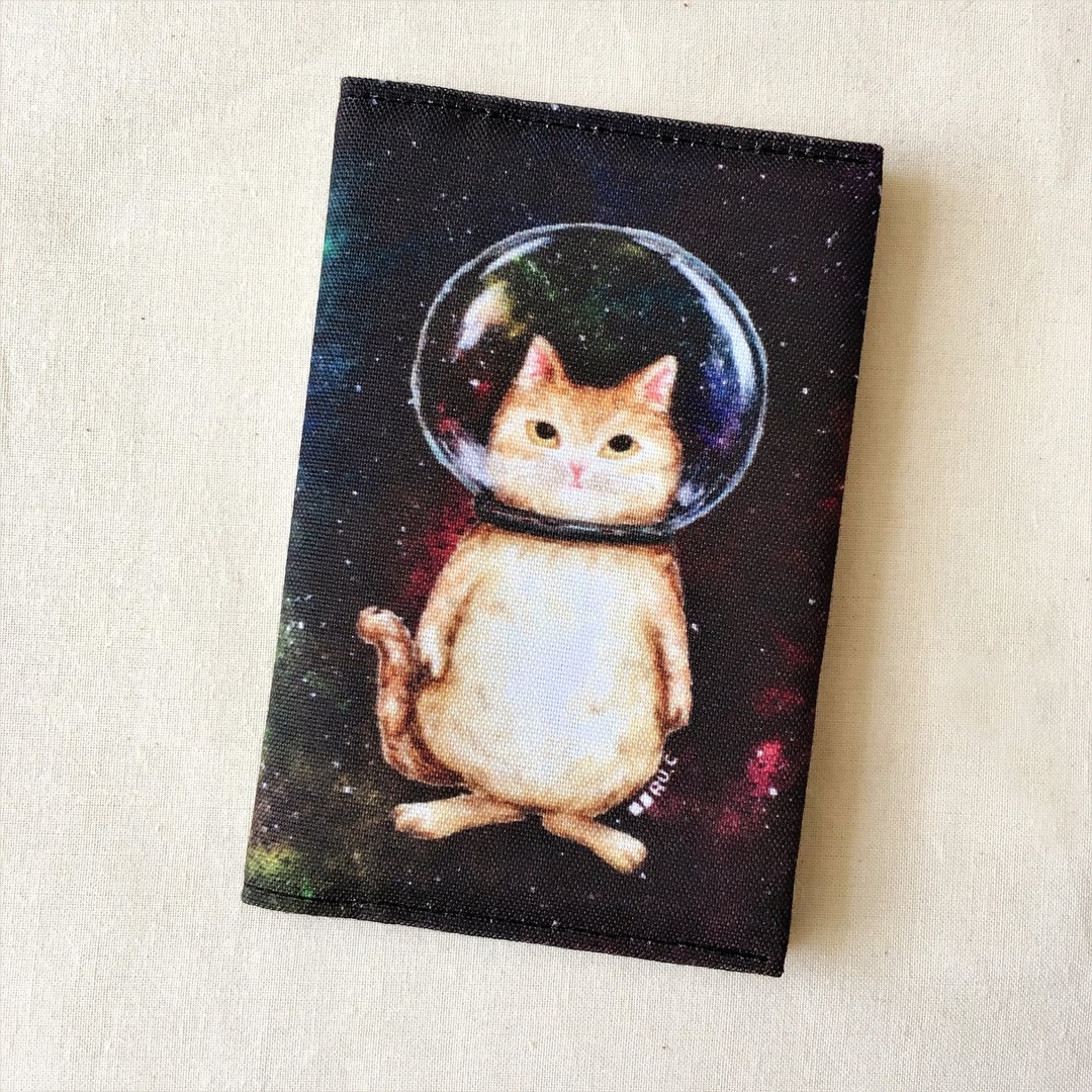 玻璃球猫 宇宙猫 护照套 - 护照夹/护照套 - 棉 多色