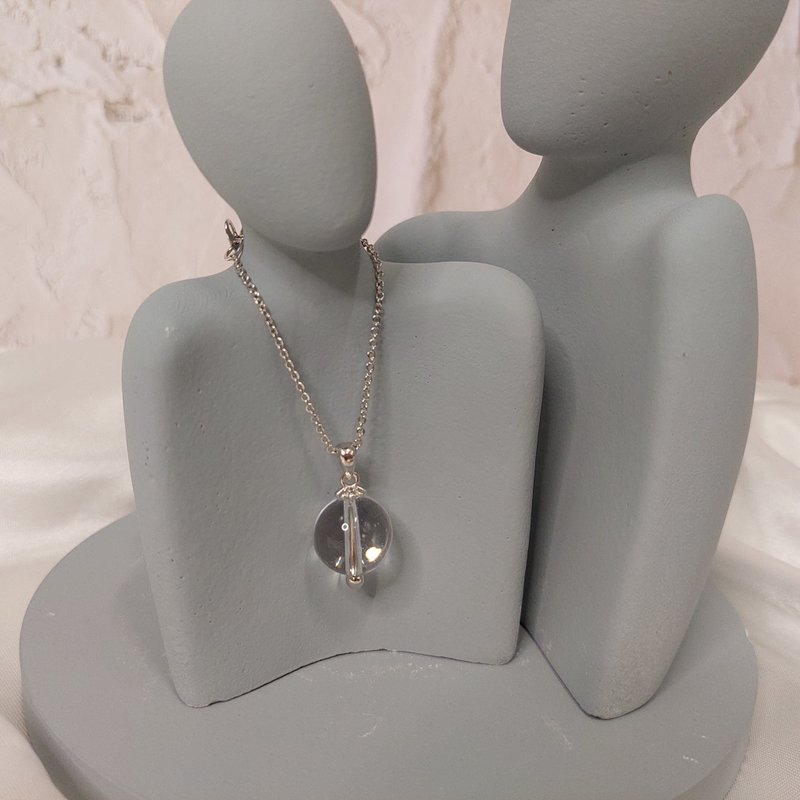 天然白水晶项链 - 项链 - 宝石 透明