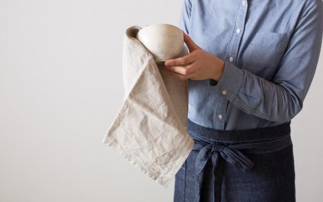 [Addition of new solid color] Linen kitchen cloth woven by Japanese craftsmen All 11 colors - 其他 - 棉．麻 卡其色