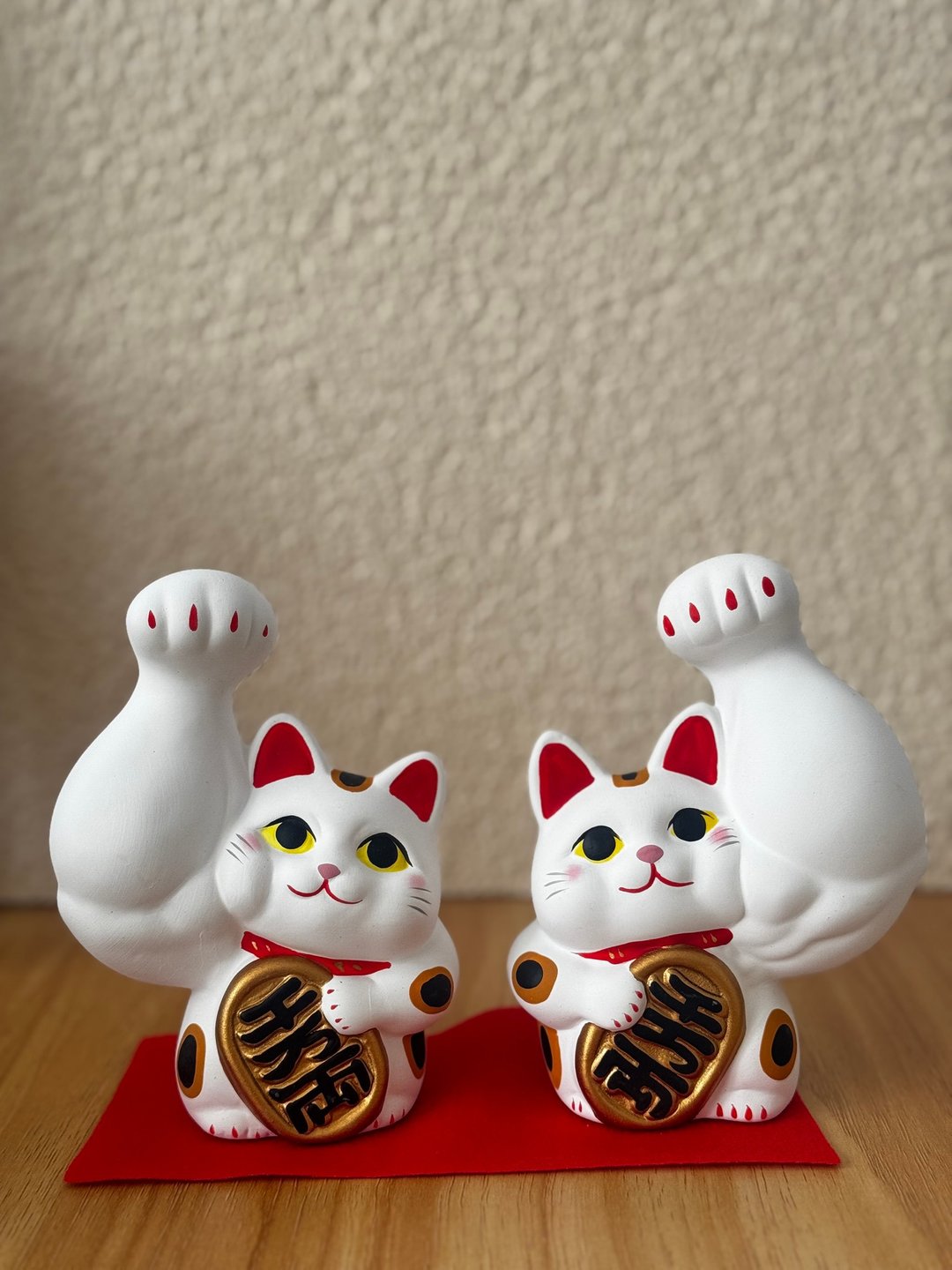 龙虎作 | 大只小判招财猫 大 白色 - 摆饰 - 陶 