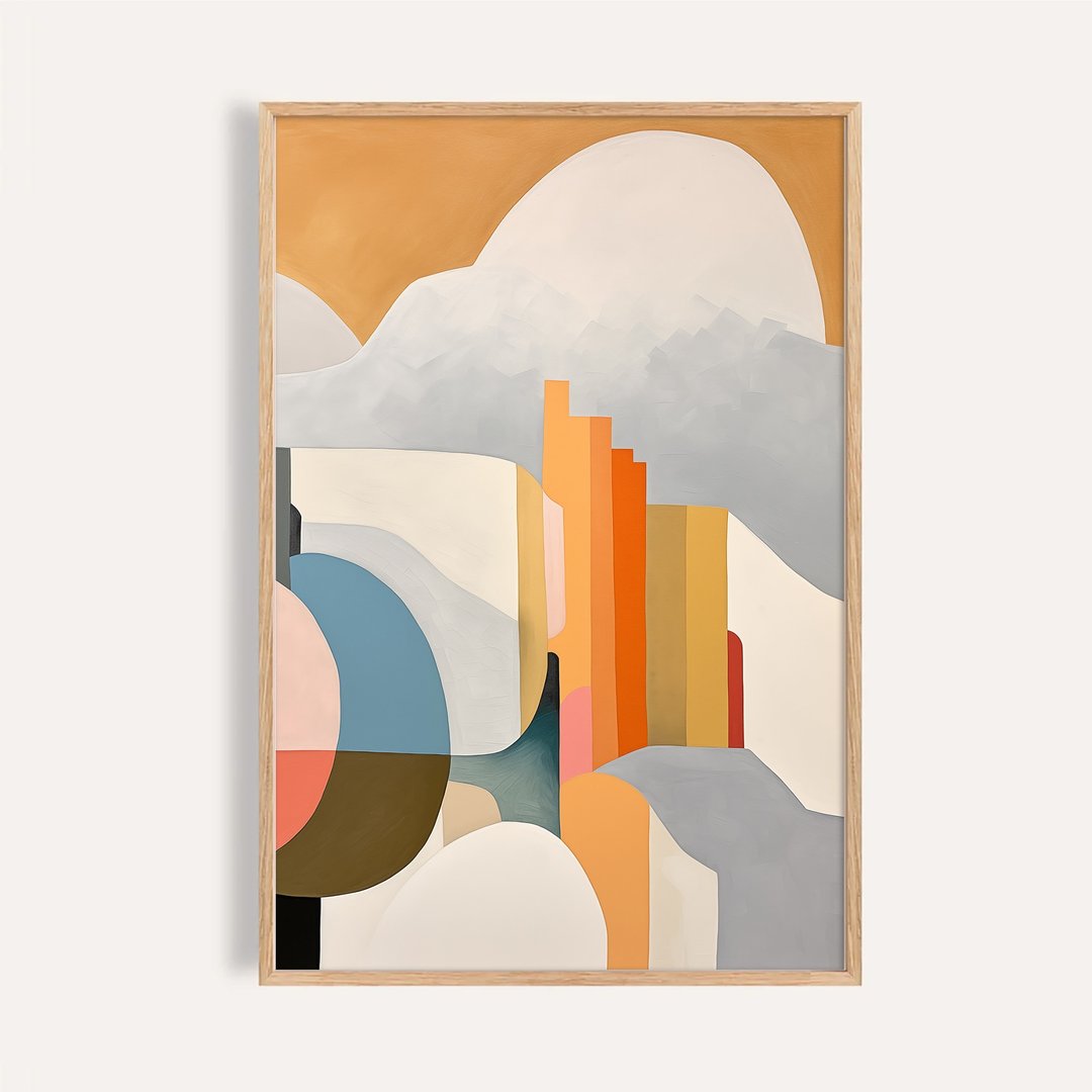 抽象地景 Abstract Landscape / 当代版画几何挂画 画芯 海报 - 海报/装饰画/版画 - 纸 