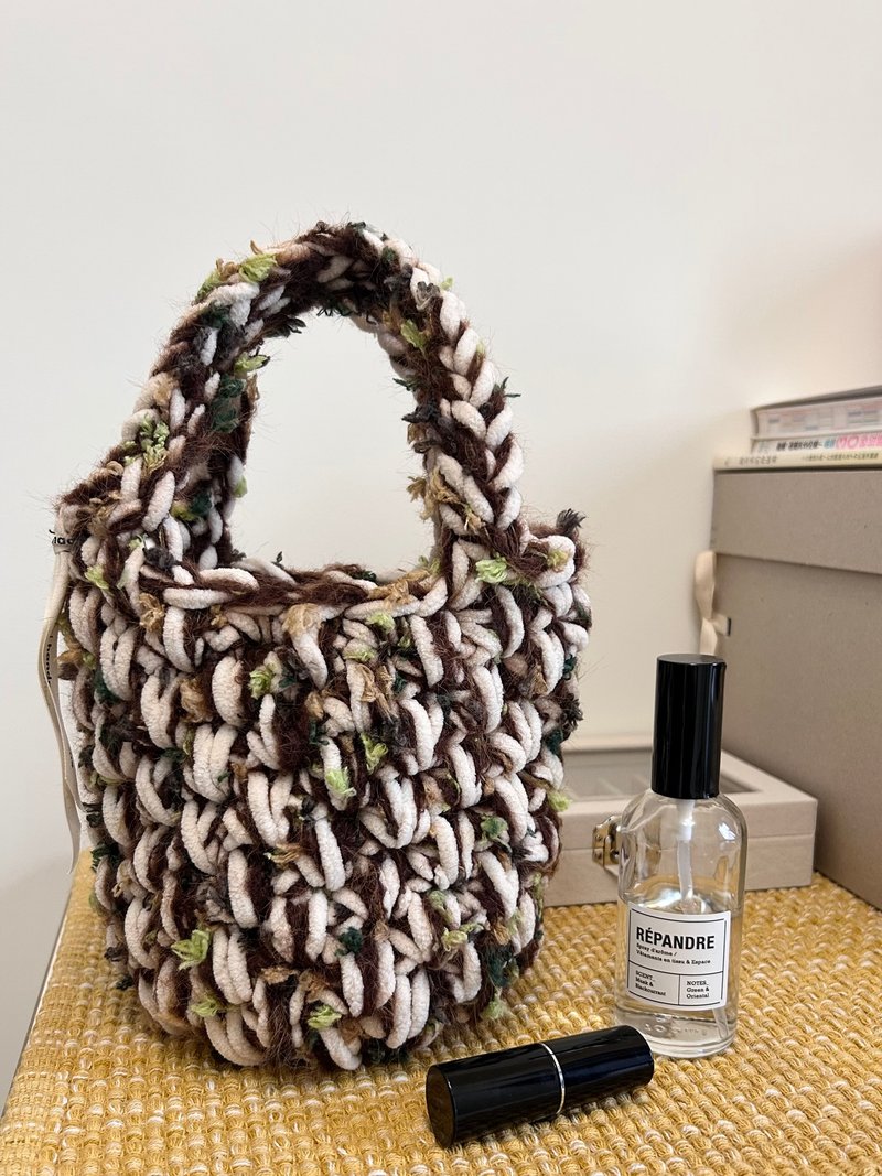 手编设计 I 随身日常手提/手腕包 - 手提包/手提袋 - 棉．麻 