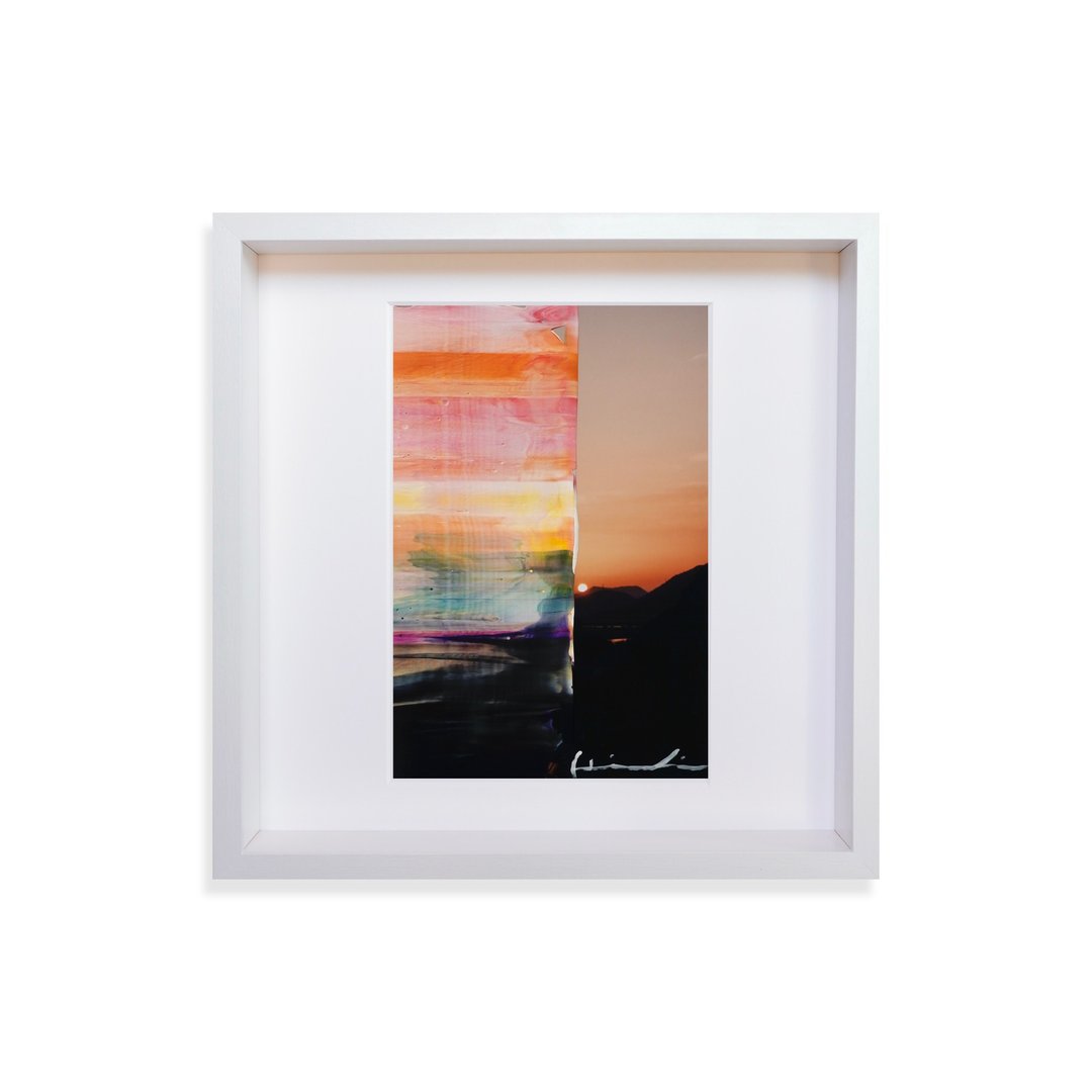 【画】日本风景/压克力画/日本插画/日本制/室内艺术/价格包括框 - 插画/绘画/写字 - 压克力 橘色