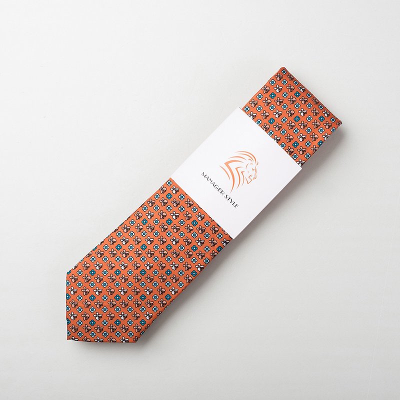 P0917-41 - 领带/领带夹 - 聚酯纤维 橘色