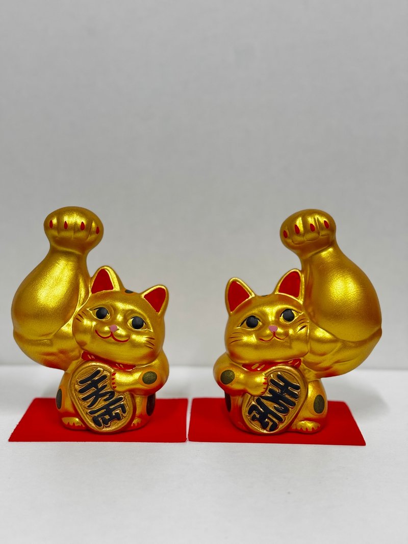龙虎作 | 大只小判招财猫 大 金色 - 摆饰 - 陶 