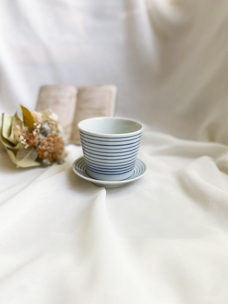 【好日恋物】日本带回波佐见烧 猪口杯 小盘 一组 - 碗 - 瓷 白色