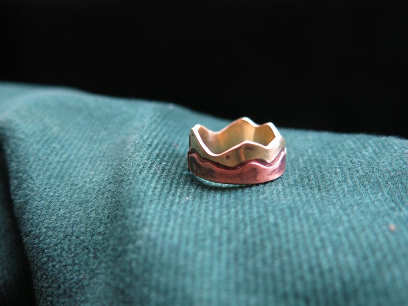 THE mountain ring is for you (Fuji) - 戒指 - 铜/黄铜 金色