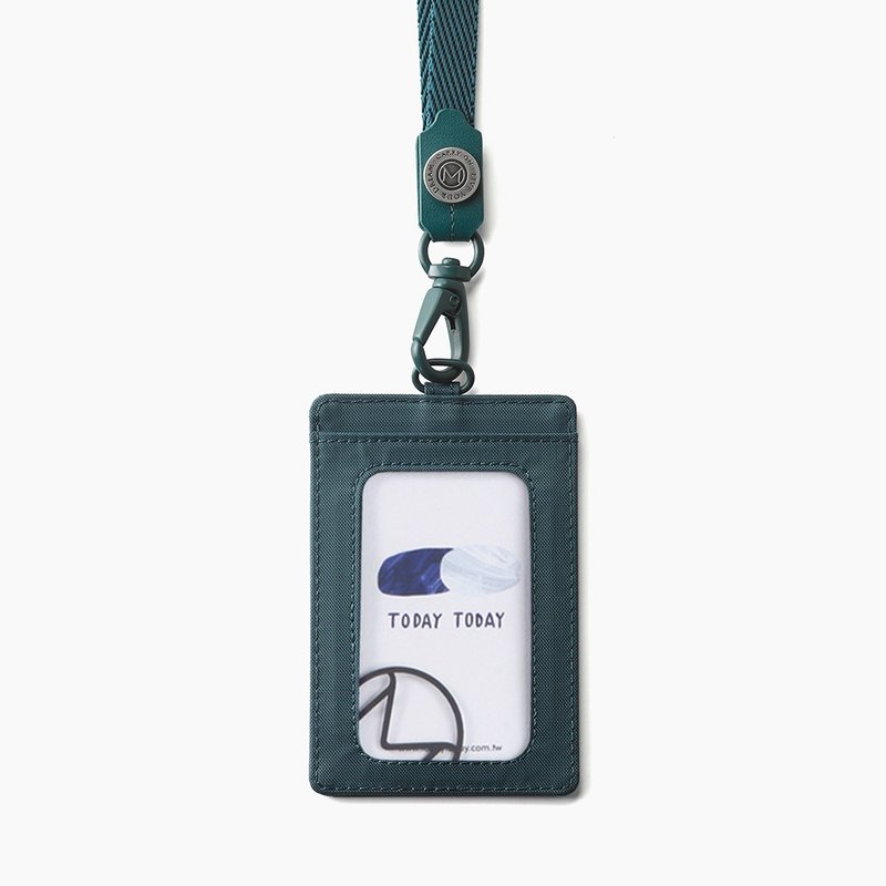 日本制扣环 两面收纳 LUSTRE 直式证件套-杉绿 - 证件套/卡套 - 真皮 绿色