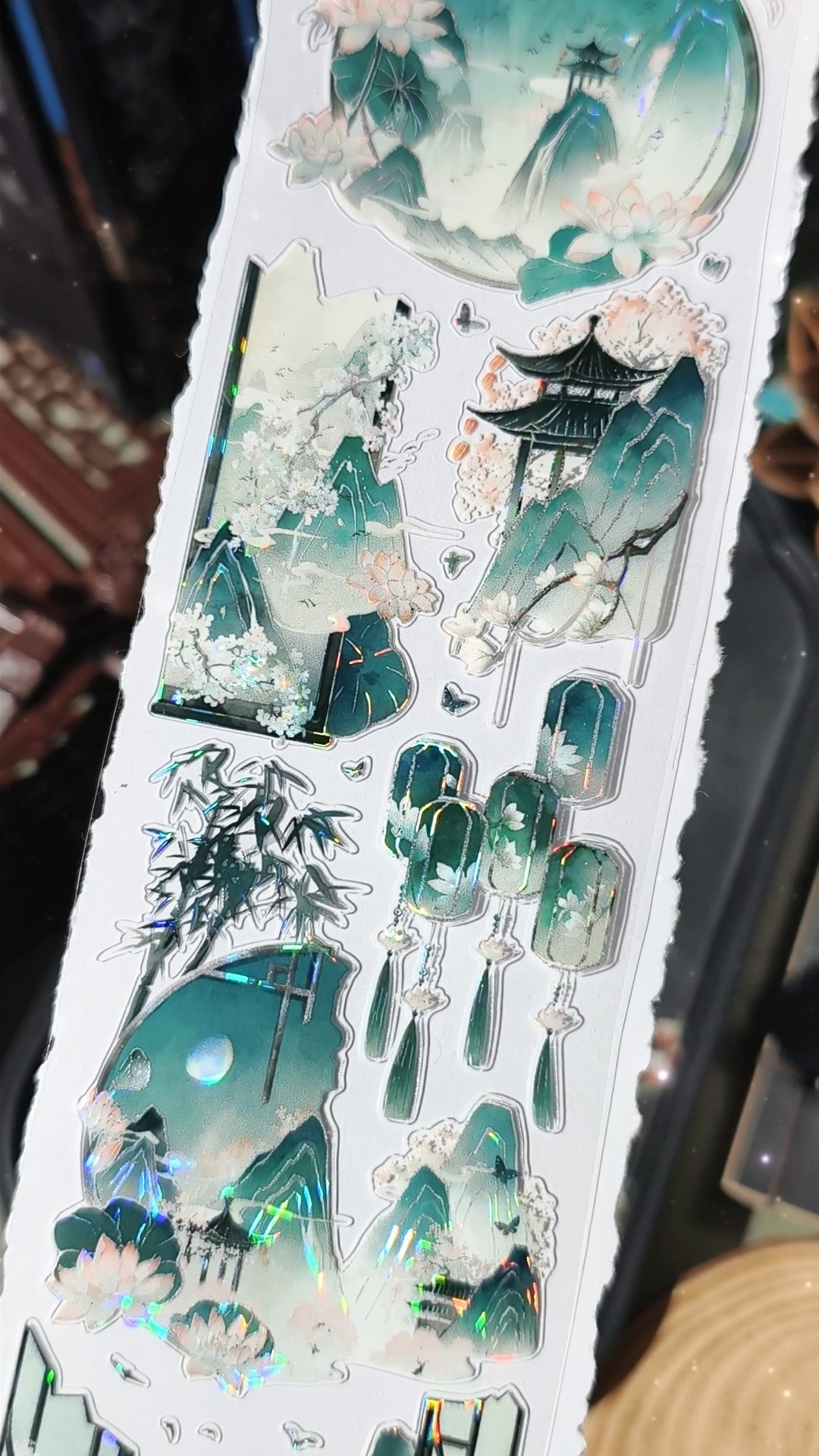 云青染岫 PET贝壳光 切膜 纸胶带 5米卷 - 纸胶带 - 其他材质 多色