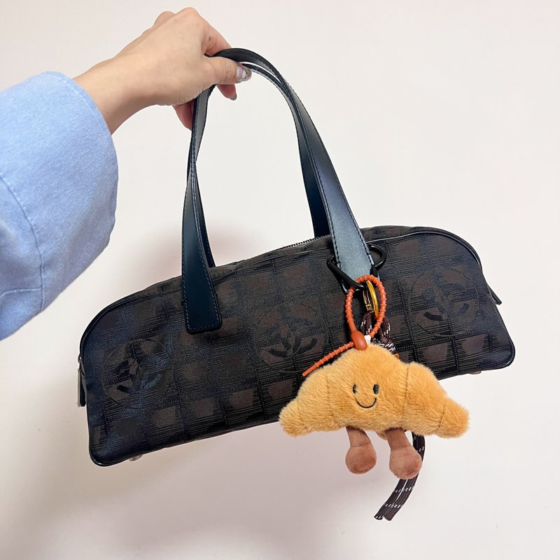 【日本中古】04-05年罕有中古CHANEL Coco Bar 冰格法棍包 - 侧背包/斜挎包 - 真皮 黑色