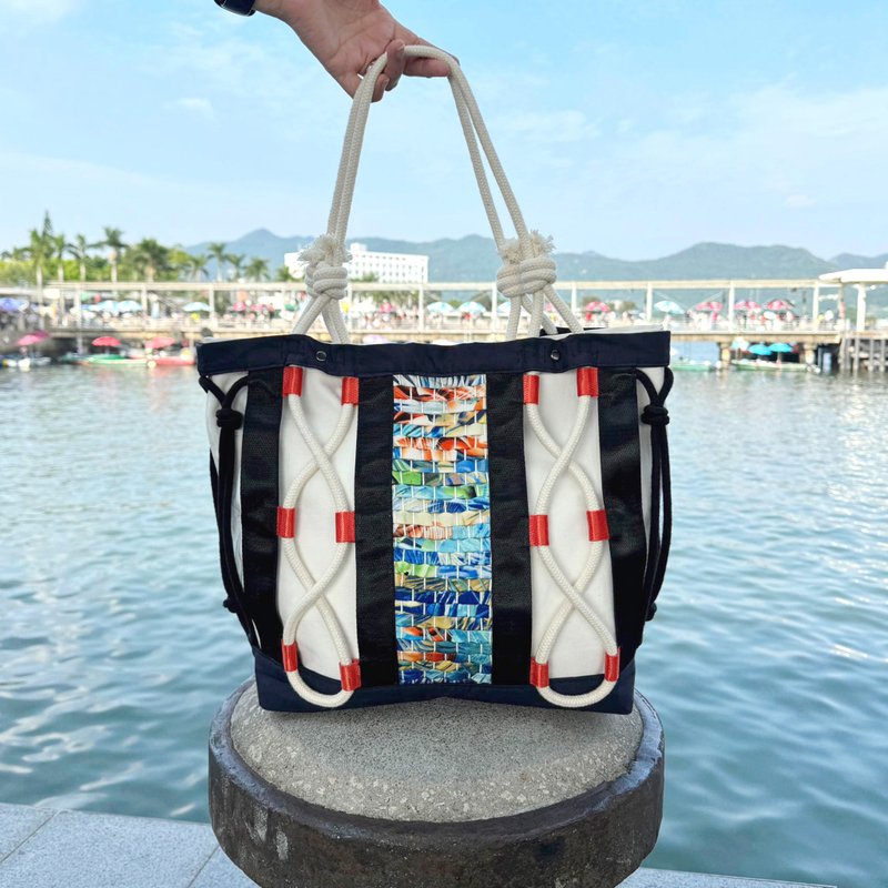 镂空编织侧背托特包 - 侧背包/斜挎包 - 其他材质 