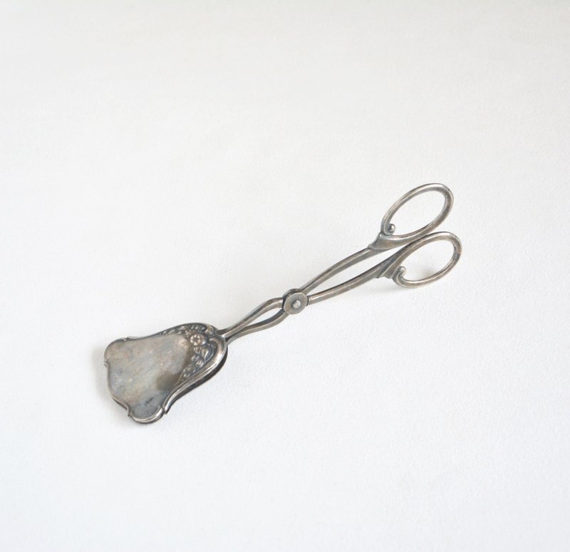 早期德国旧货 金属饼干夹 - 餐刀/叉/匙组合 - 其他金属 银色