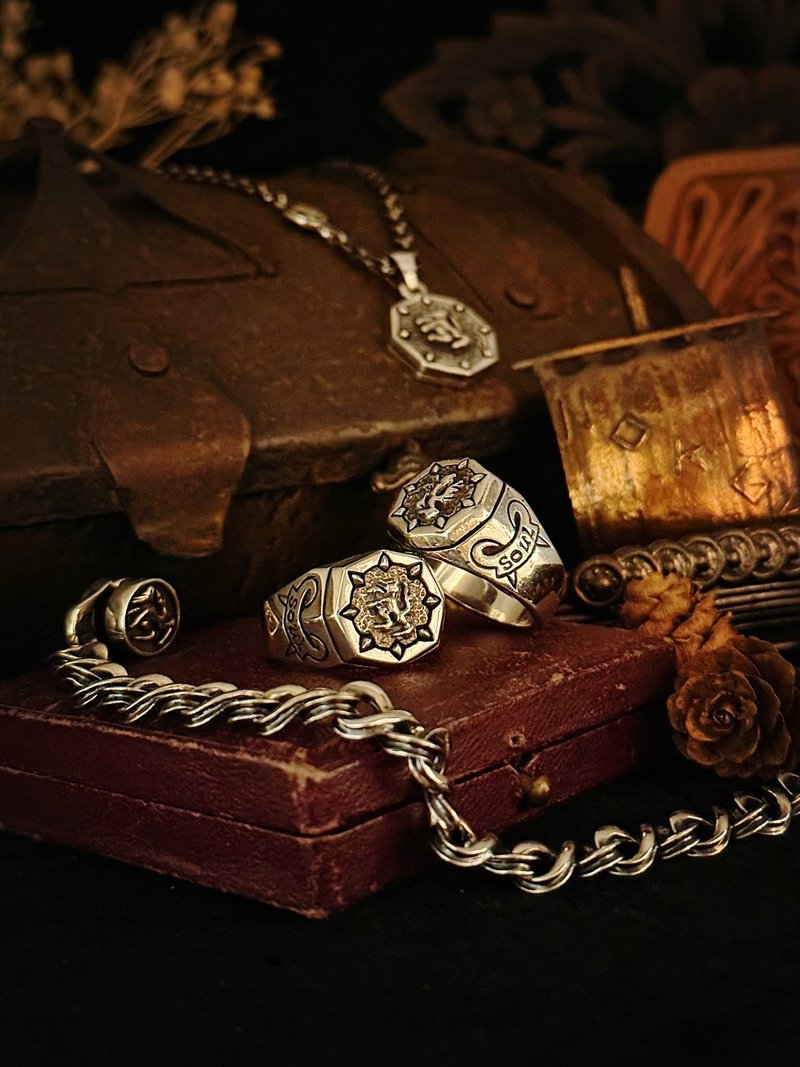 【图腾系列】狼Wolf 男士银饰 925纯银 戒指 - 戒指 - 纯银 银色