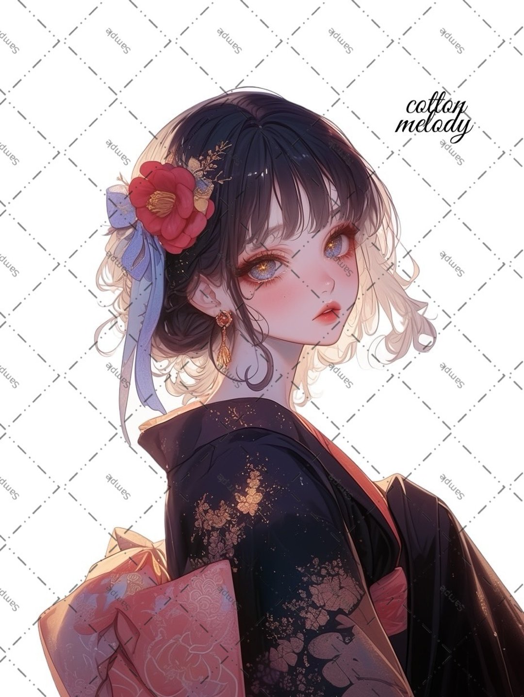 original sticker no.2016 人物贴纸 原创贴纸 原创人物贴纸 装饰贴纸 cotton melody - 贴纸 - 纸 