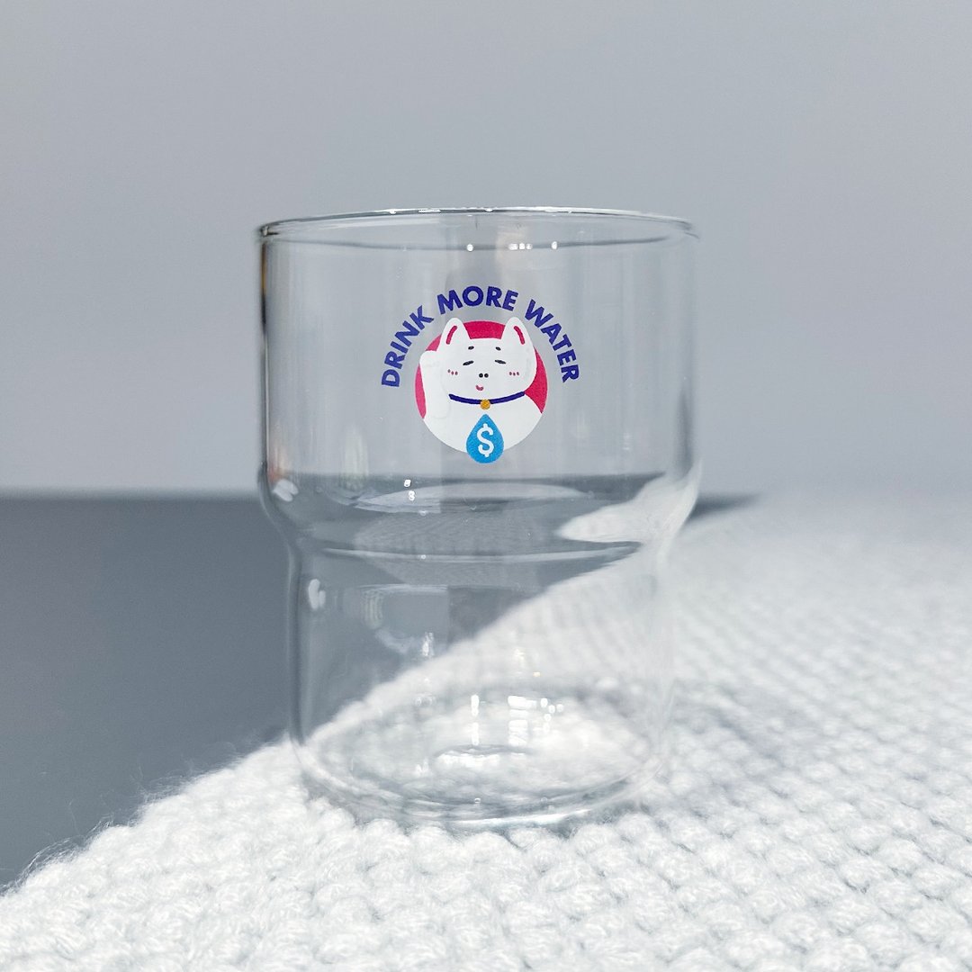 Drink More Water 玻璃杯 - 玻璃杯 - 玻璃 