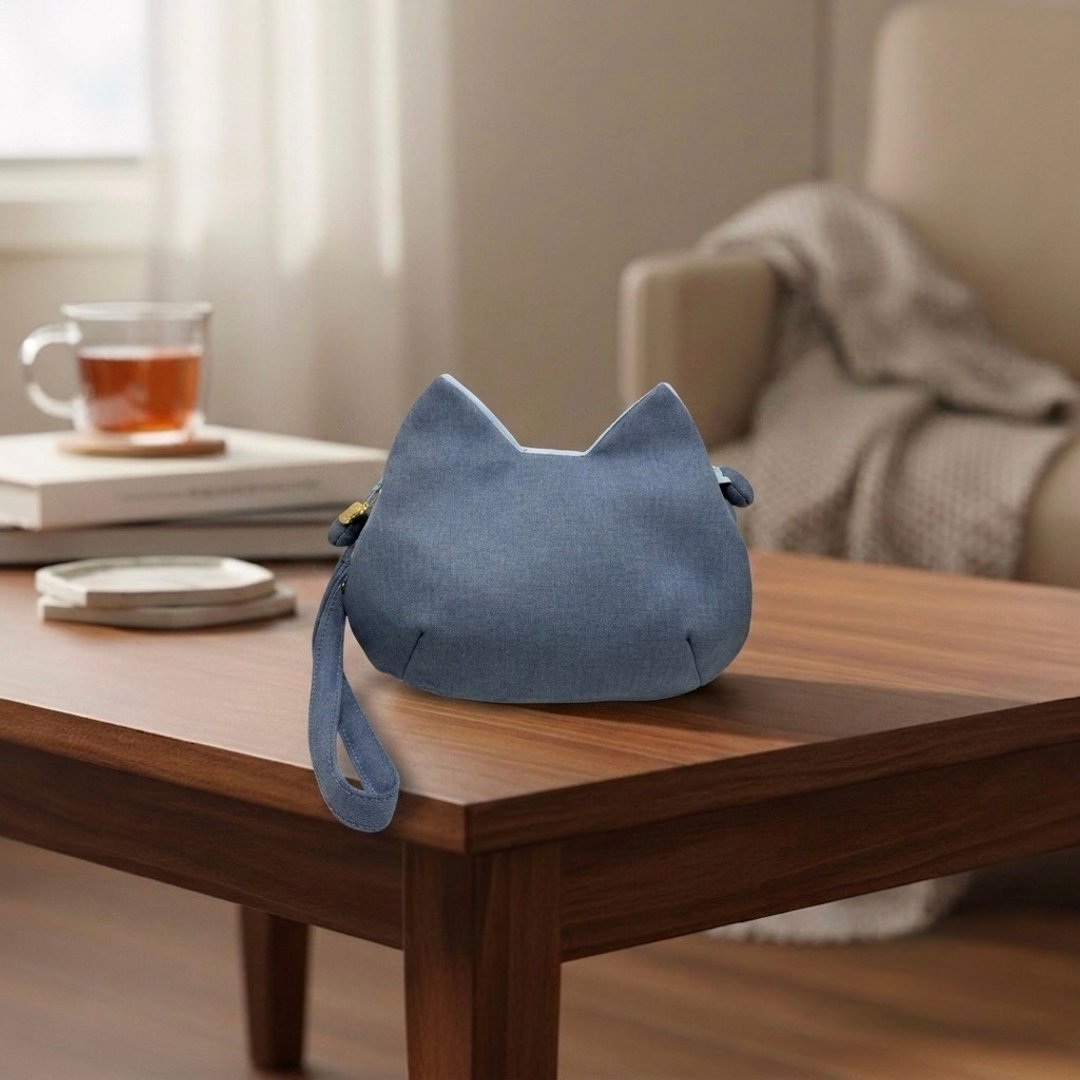 就爱猫 - 猫咪造型手拿侧背包 - 凉感耐磨 - 侧背包/斜挎包 - 其他材质 