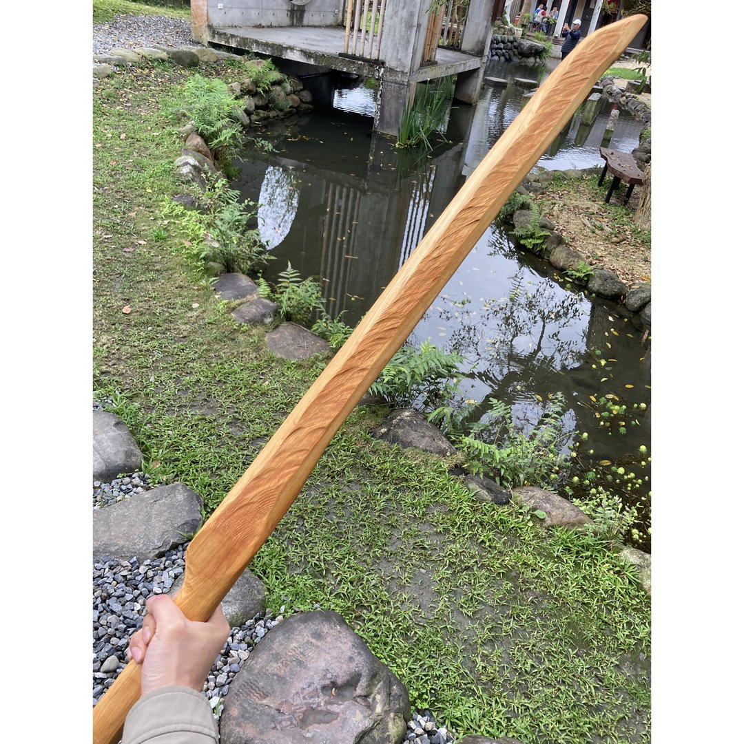 我贩剑　妖刀　落阳　木刀　艺术木剑　运动太极剑　魔剑 - 摆饰 - 木头 卡其色