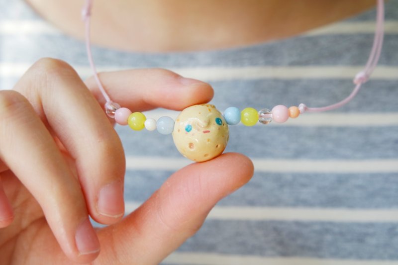 黄色 球体 月球月亮星球 陶瓷 项链 [限量品] - 颈链 - 陶 黄色