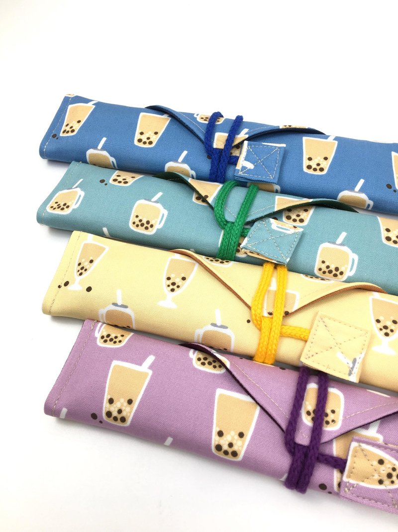 | •R• | 全新 | 珍珠奶茶环保袋+玻璃吸管组 | 有多色可选择 - 环保吸管 - 其他材质 