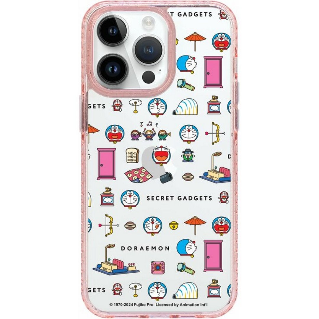 哆啦A梦图案 iPhone 16 Samsung S25 气垫标准防摔镜面手机壳 - 手机壳/手机套 - 塑料 多色