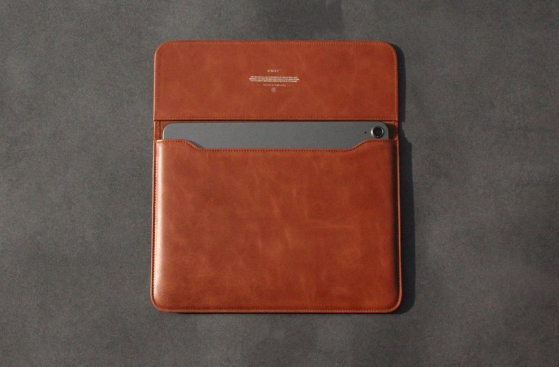 UNIC经典掀盖iPad皮革保护套/ iPad Pro/ iPad Air【可定制化】 - 平板/电脑保护壳 - 真皮 咖啡色