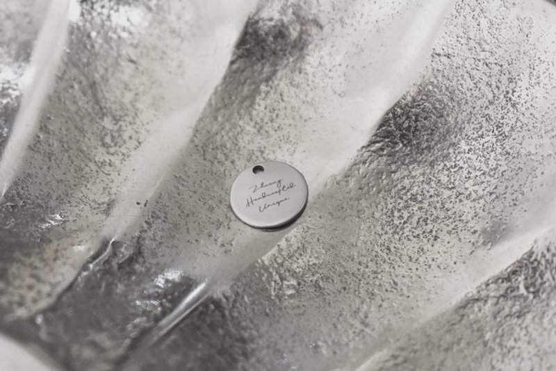 加购文字圆牌 (刻字/不锈钢/礼物/姊妹/情侣/纪念) - 手链/手环 - 其他金属 