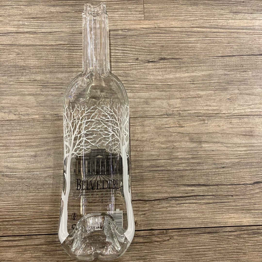 Belvedere vodka 雪树伏特加原瓶盛盘 - 收纳用品 - 玻璃 