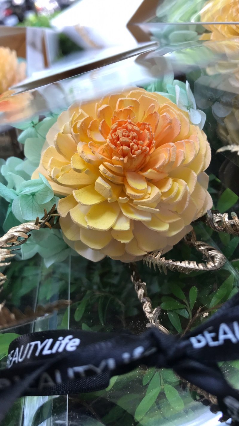 阳光灿烂夺目单束花礼 扩香毕业花礼 - 干燥花/捧花 - 植物．花 橘色