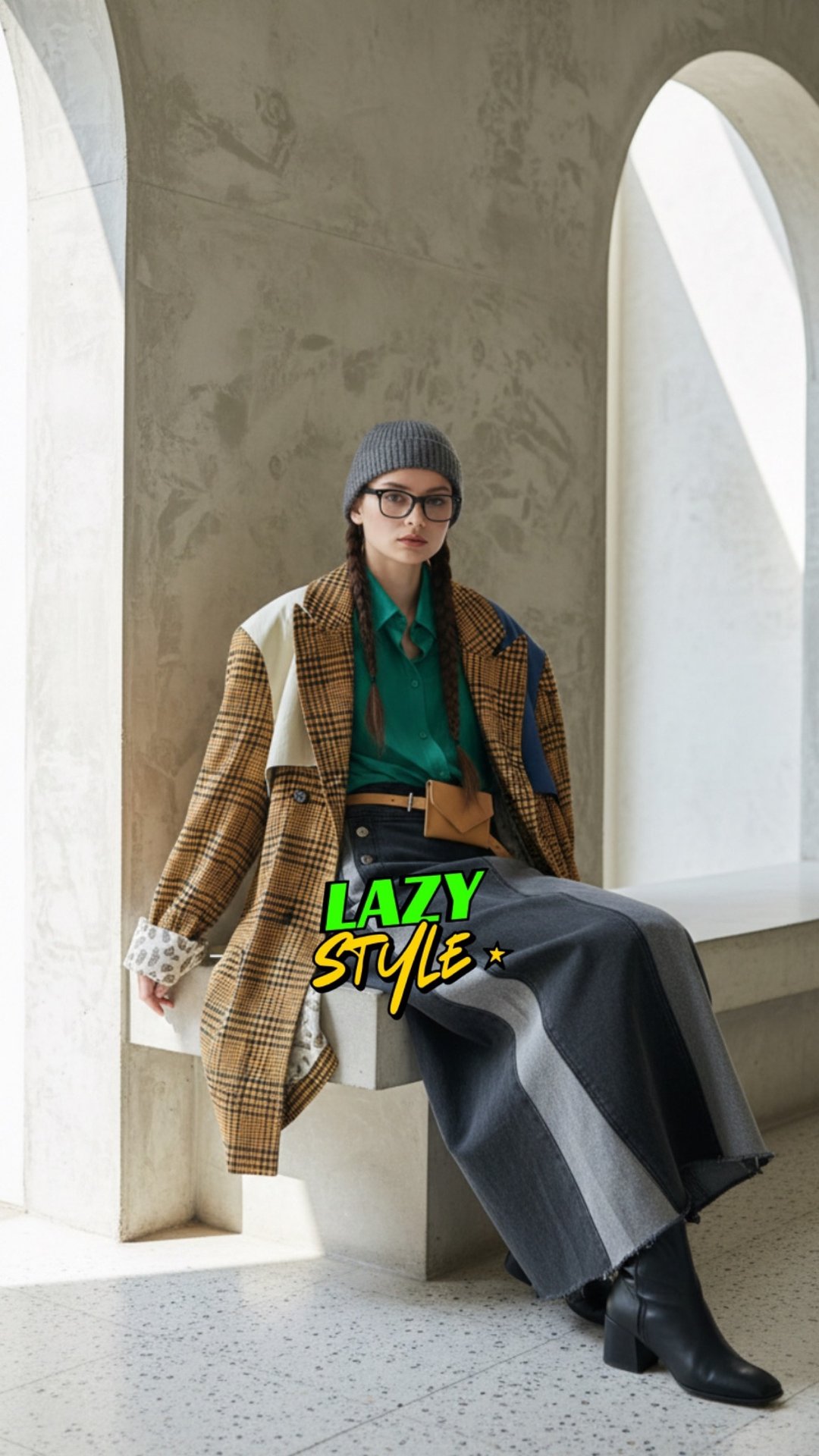 2025fw 拼布格仔西装外套 - 女装休闲/机能外套 - 其他材质 