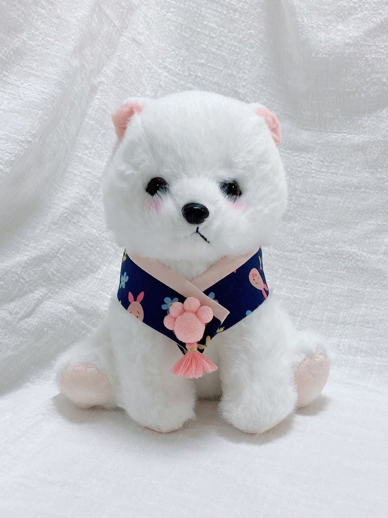 宠物领巾-粉色小猪配粉色小肉球 - 衣/帽 - 棉．麻 蓝色