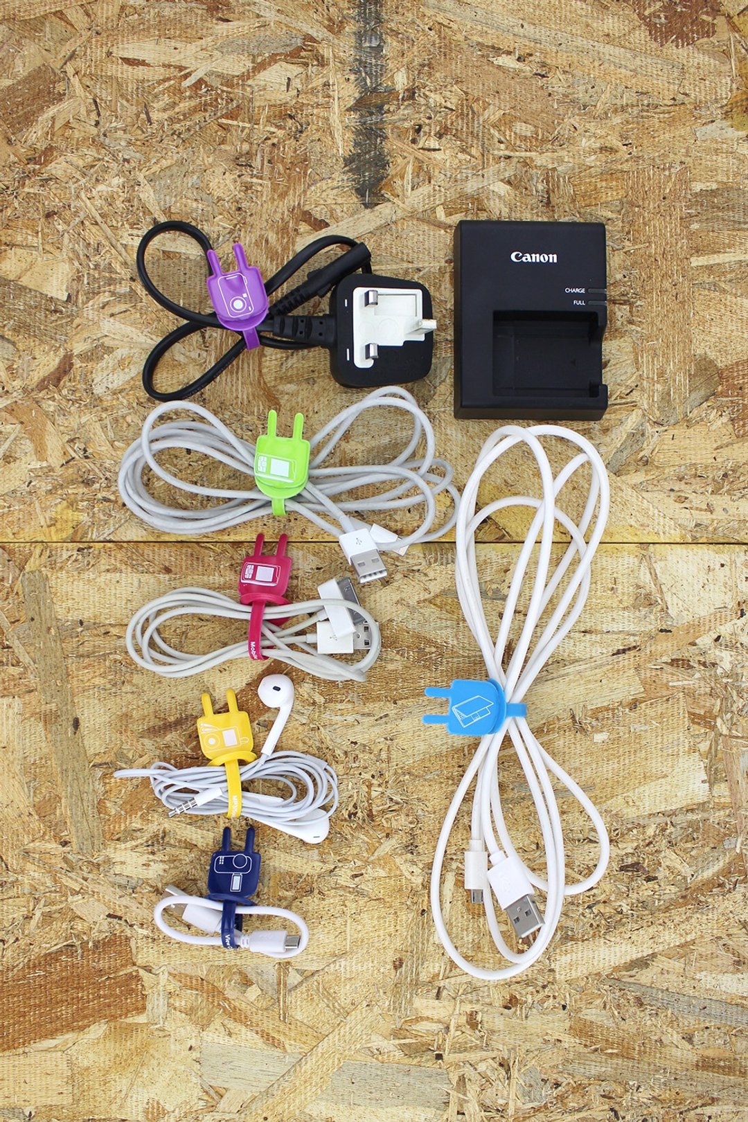 智能电线收纳器  小  - 一袋6个 - 卷线器/电线收纳 - 塑料 