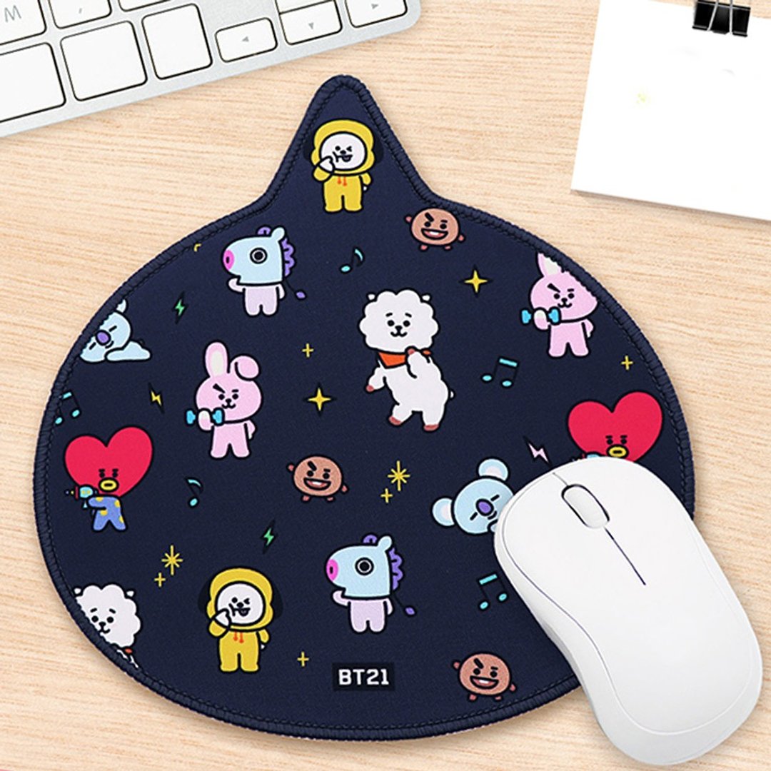 GARMMA 宇宙明星BT21 造型鼠标垫 - 鼠标垫 - 其他材质 黑色