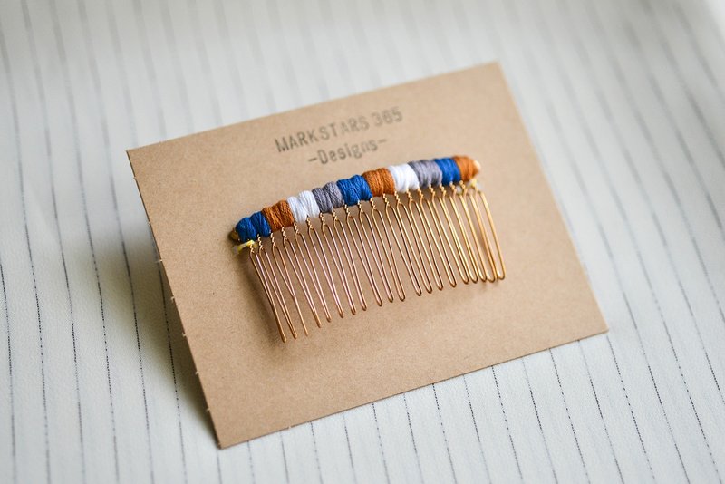 撞色编织发叉 / 发插 / 发梳 - 零柒 - 发饰 - 其他金属 多色