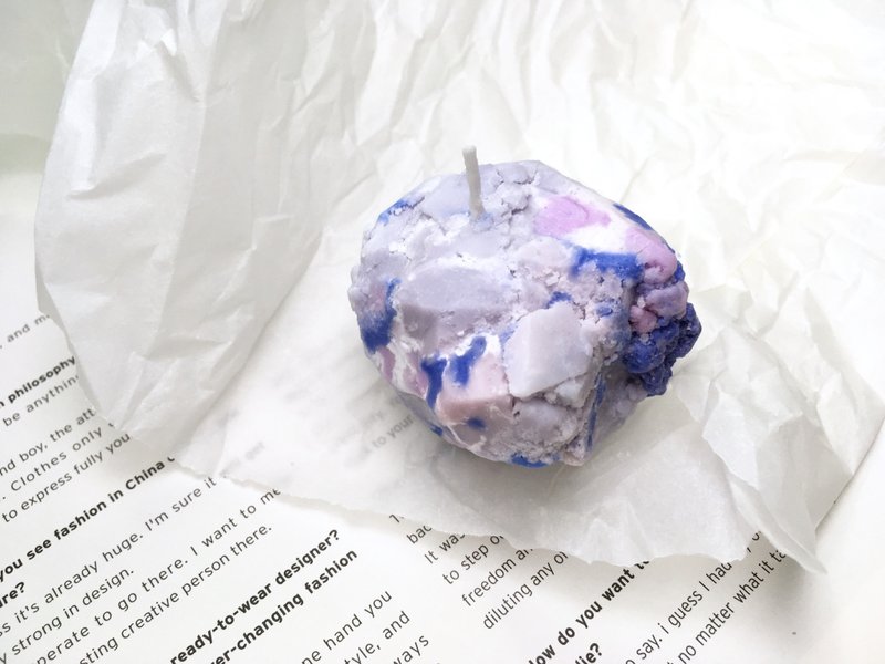 | Hey 香氛时光 | 薰衣草大理石矿物蜡烛 - 无烟无香 - 香薰/精油/线香 - 蜡 紫色