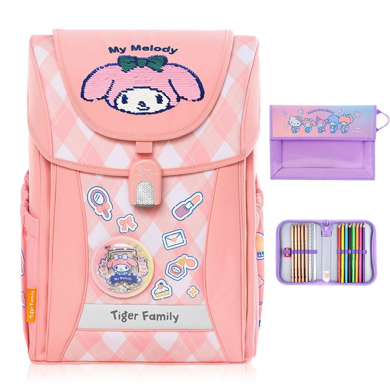 三丽鸥联名 学院风超轻量护脊书包Pro 2S-美乐蒂 | 中年级适用 - 后背包/双肩包 - 聚酯纤维 粉红色