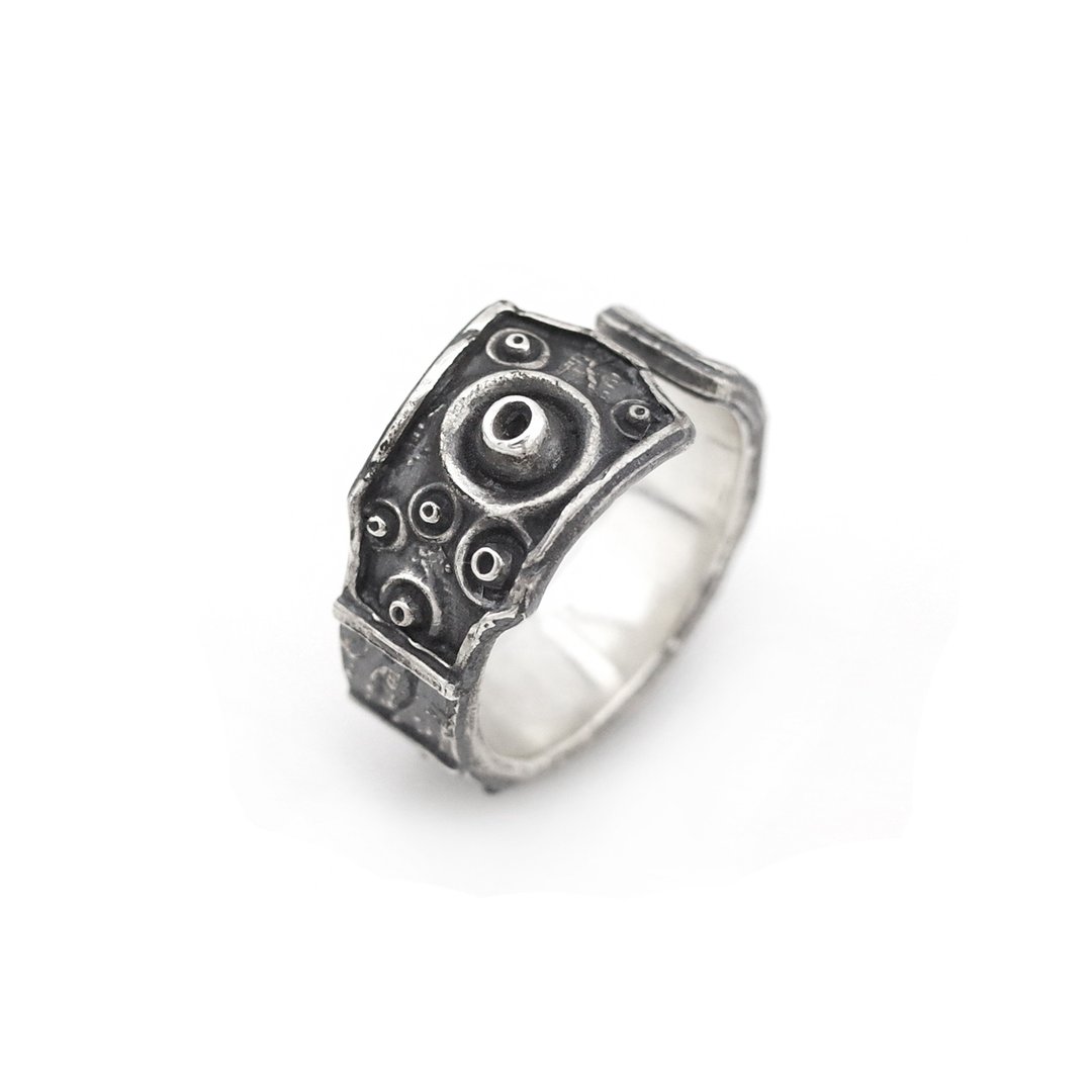 吉他戒指  Guitar ring 925 纯银款 - 戒指 - 其他金属 金色