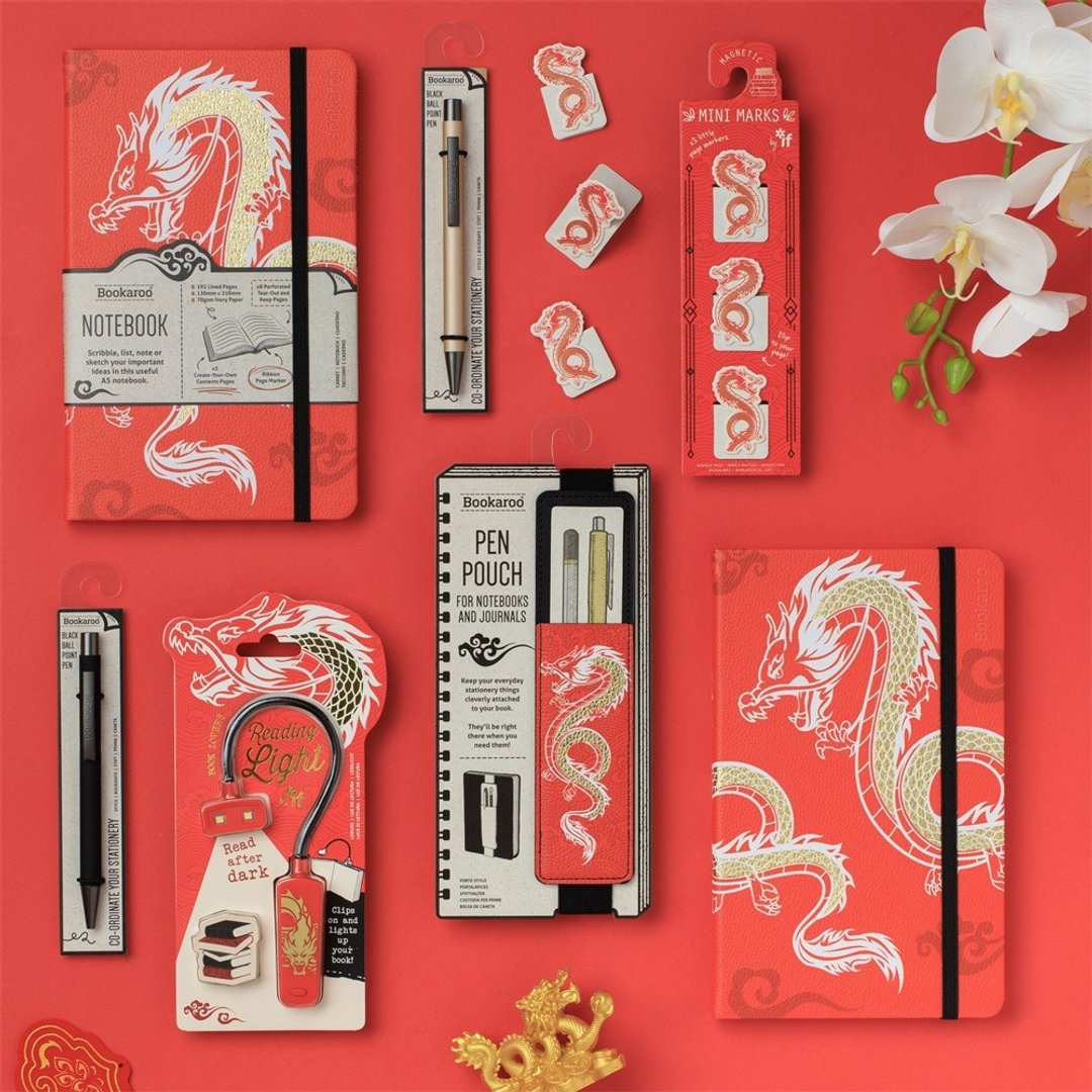 Bookaroo龙的传人文具 书写学习生肖礼物A5筆記本手賬收納袋筆袋 - 笔记本/手帐 - 其他材质 