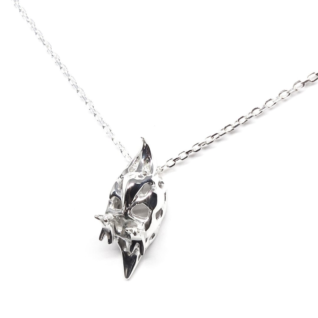 Silver cockatiel necklace SV925【Pio by Parakee】玄鳳鹦鹉項鍊 - 项链 - 其他金属 银色