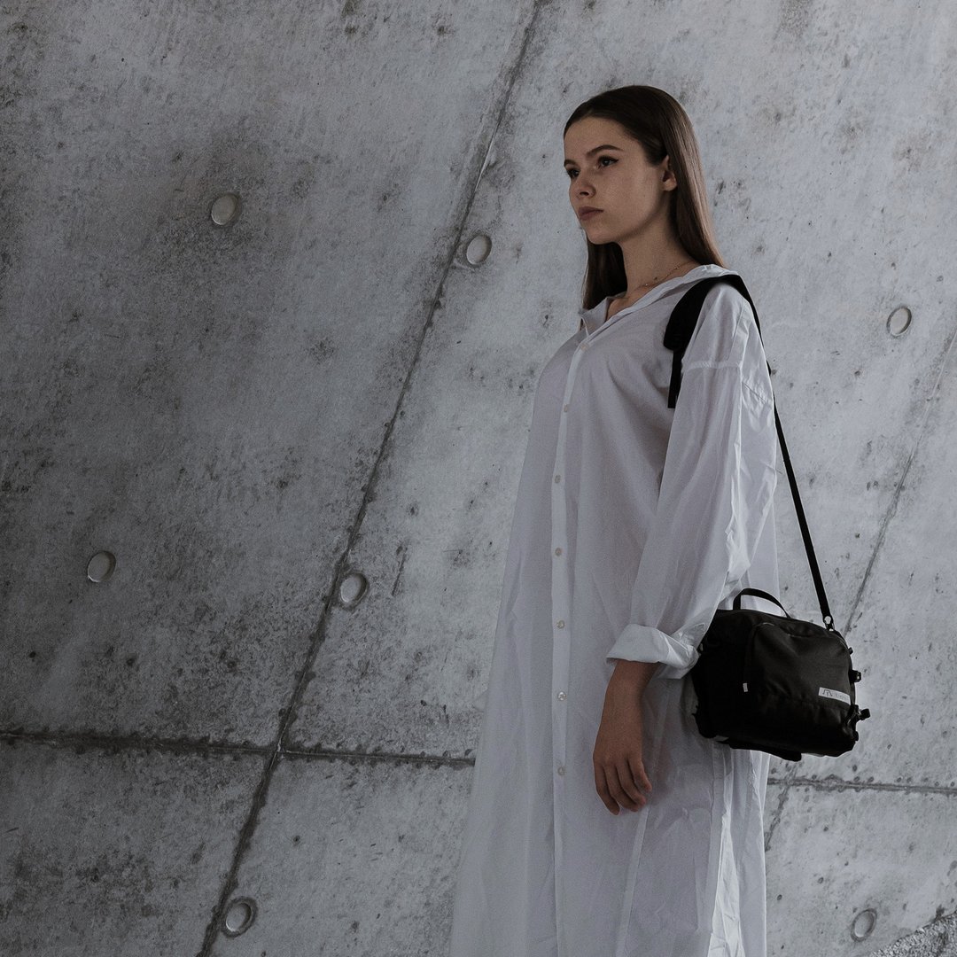ZETA-0 (BLACK) Everyday carry Bag - 侧背包/斜挎包 - 聚酯纤维 黑色