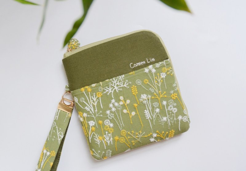 iReader Light 电子书防水保护包 客制化 自然森系 刺绣花草 内胆 - 平板/电脑保护壳 - 棉．麻 绿色