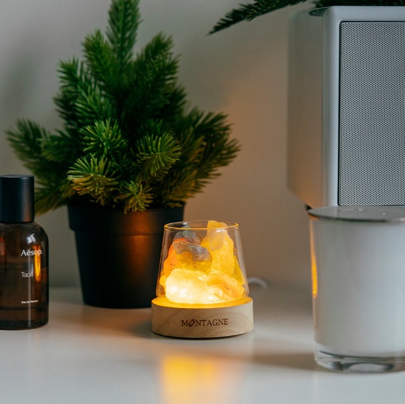 【Montagne】mini 圣诞限定 | 水晶扩香。黄水晶。绿萤石。红玛瑙 - 摆饰 - 水晶 